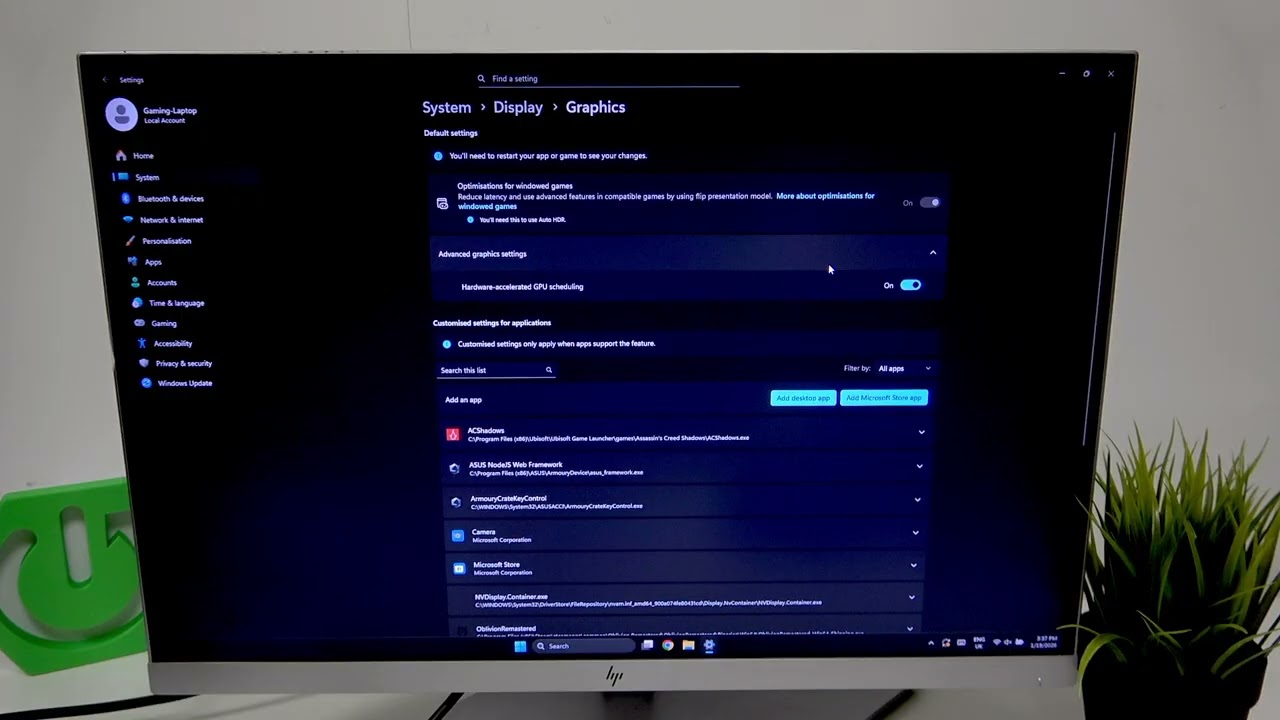 HP EliteDisplay E243i – How to Enable Hardware GPU Acceleration