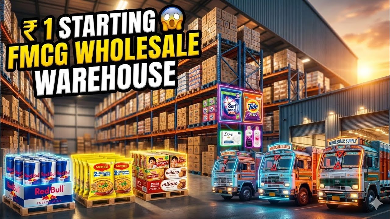 Red Bull, Maggi & Top Brands | भारत का तेजी से बढ़ता Food FMCG Grocery Business 2026 | Upto 90% Off🤩