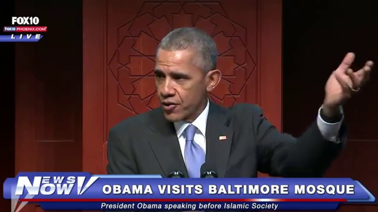President Obama speaks at Baltimore mosque