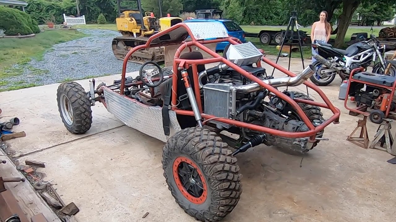 Mid Engine Turbo Rail buggy gets Wildwood Brakes and a clutch. GETTING CLOSER!