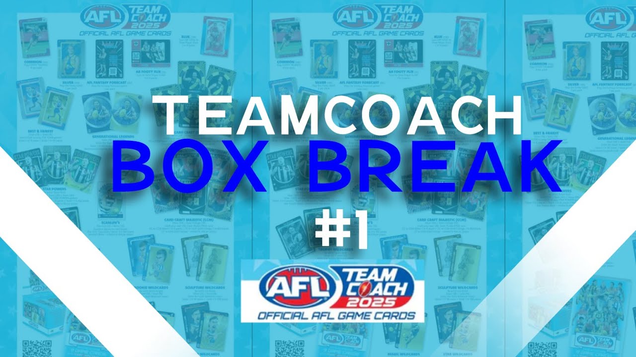 2025 AFL Teamcoach Box Break 1 #2025teamcoach #footycards #aflcards