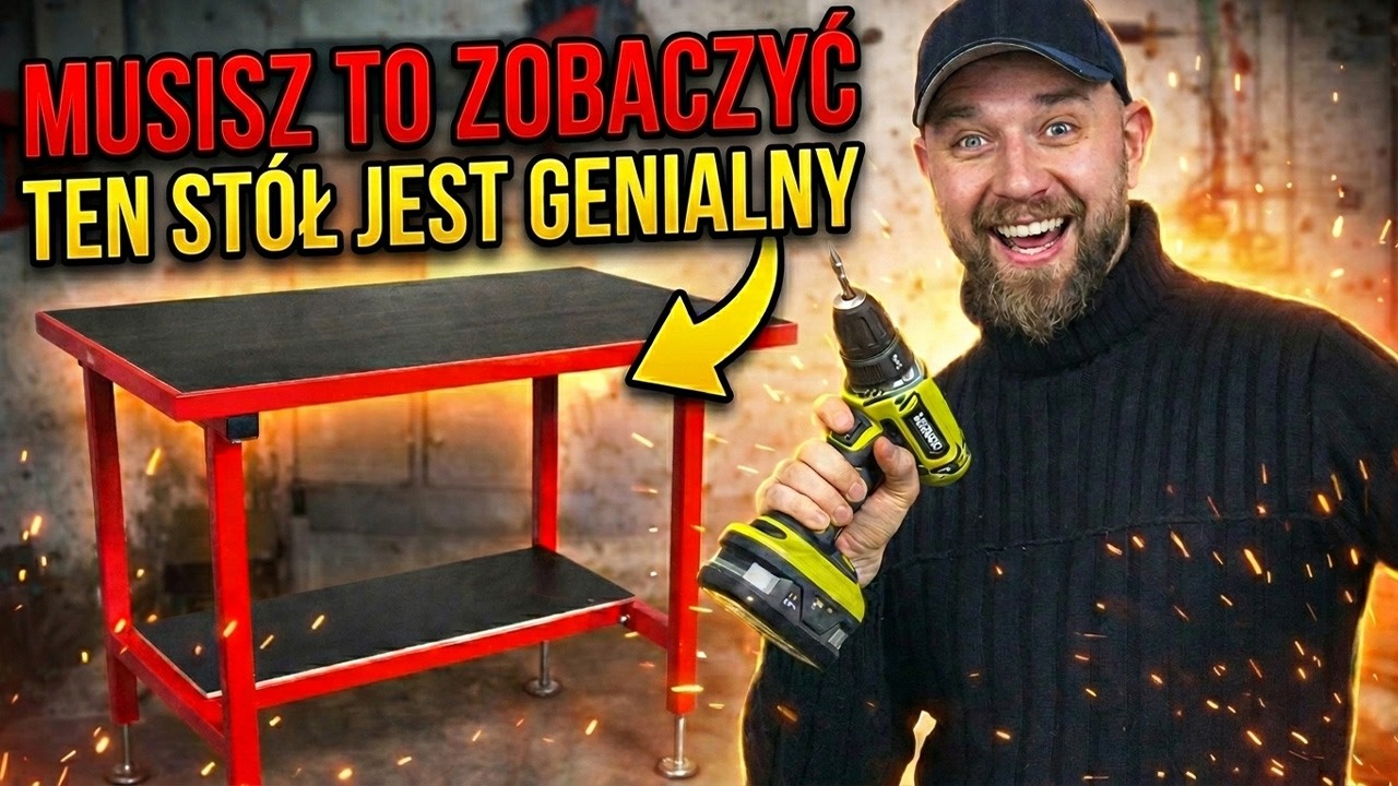 Zbudowałem ST&Oacute;Ł WARSZTATOWY od zera 🛠️ (krok po kroku)