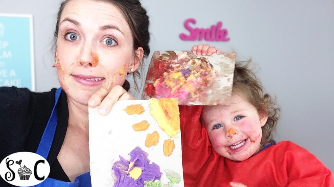 FINGER PAINTING with FROSTING| Sweetwater Cakes