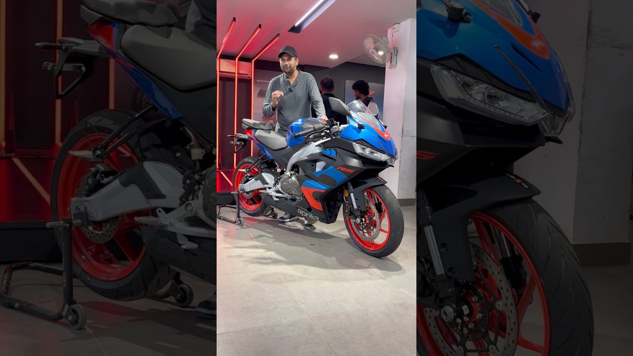 New 2026 Aprilia RS 457 Coral Blue Color 