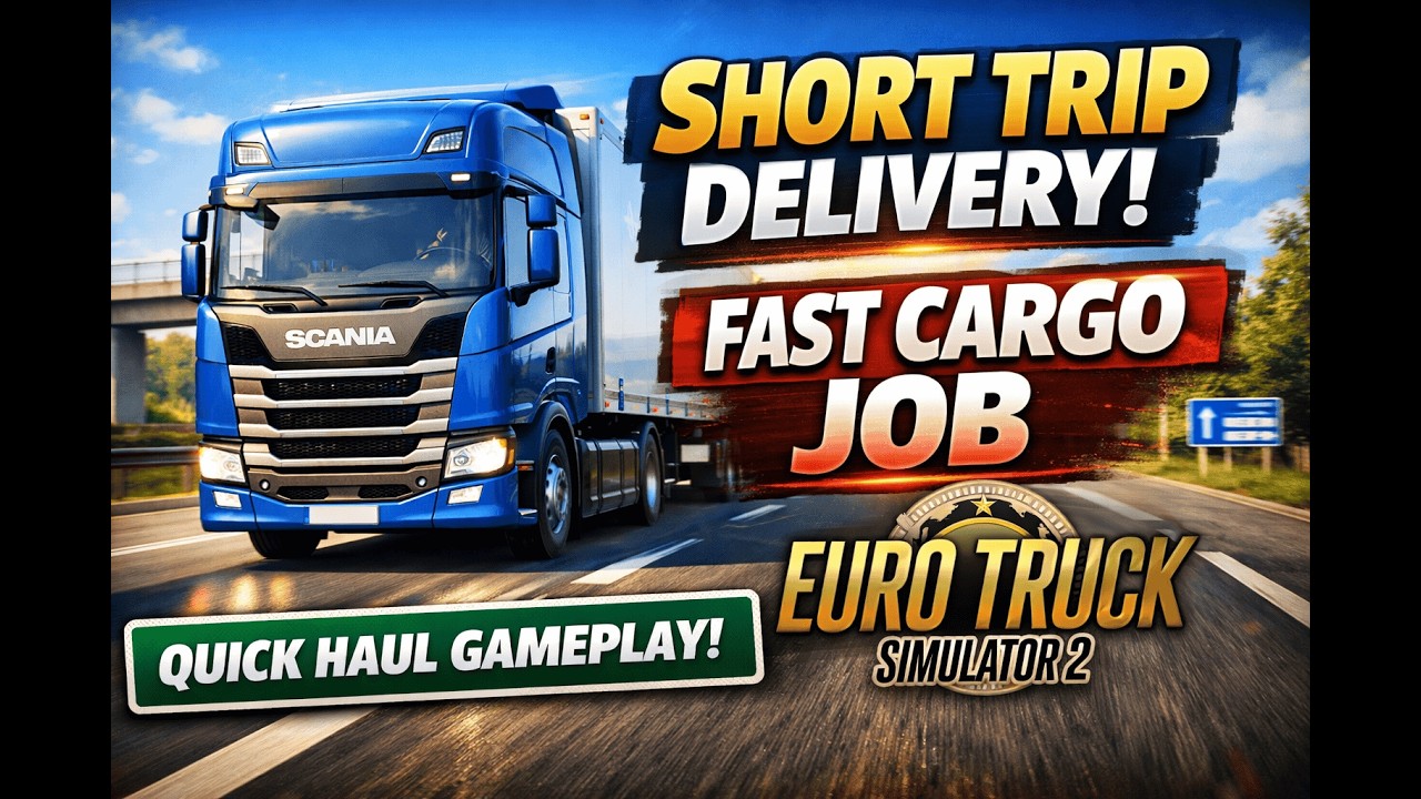 🚛 Short Trip Delivery in ETS2 | Euro Truck Simulator 2 #ets2 #eurotrucksimulator2 #truckgames