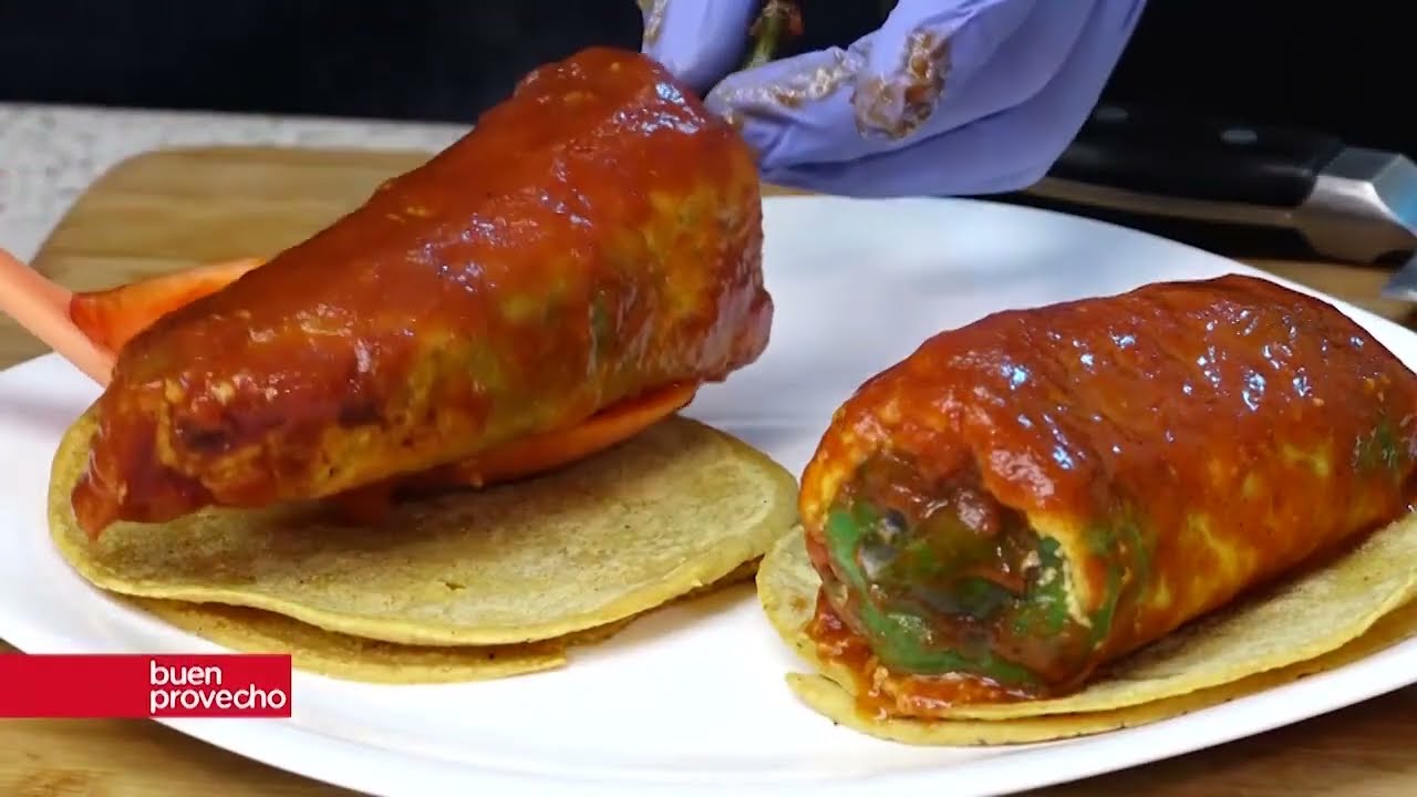 LOS MEJORES TACOS de chiles rellenos / Buen Provecho