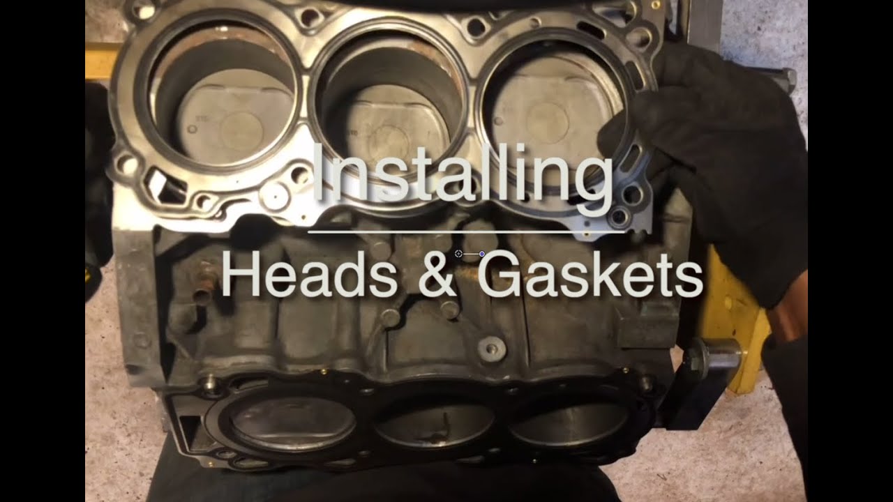2006 Nissan Xterra Engine(VQ40DE) Build Part 7 - Installing Heads and Gaskets
