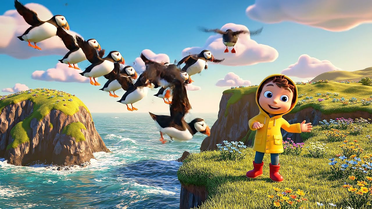 Cinco pequeños frailecillos Flap Flap Fl | Rimas Infantiles y Canciones para Niños