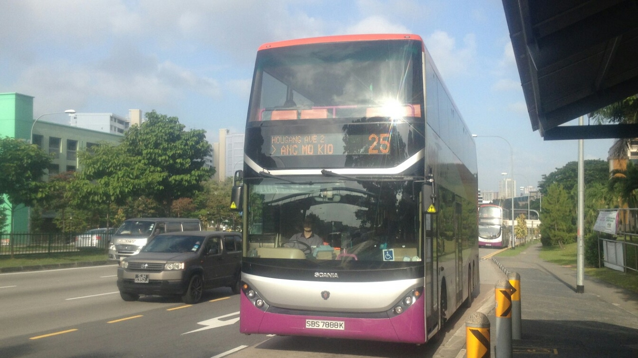 SBS Transit Bus Service 25, SBS8666C (Hyperlapse)