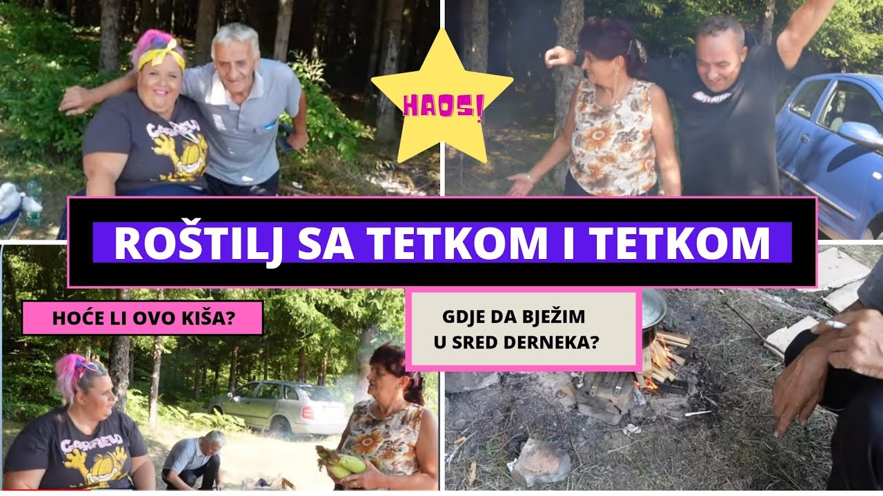 Rostilj sa tetkom - Kisa i grmljavina u sred rostilja - Novi haos