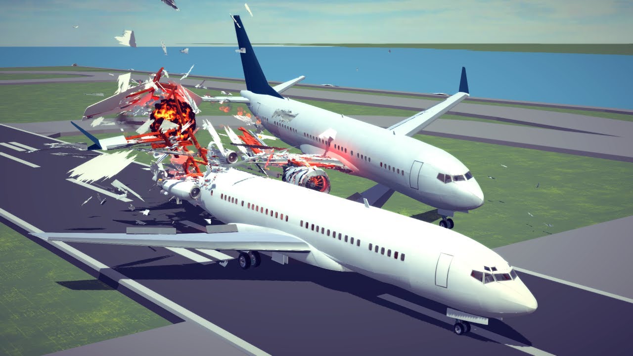 Runway Collisions, Helicopter Shootdowns & Airstrike Combat #2 | Besiege