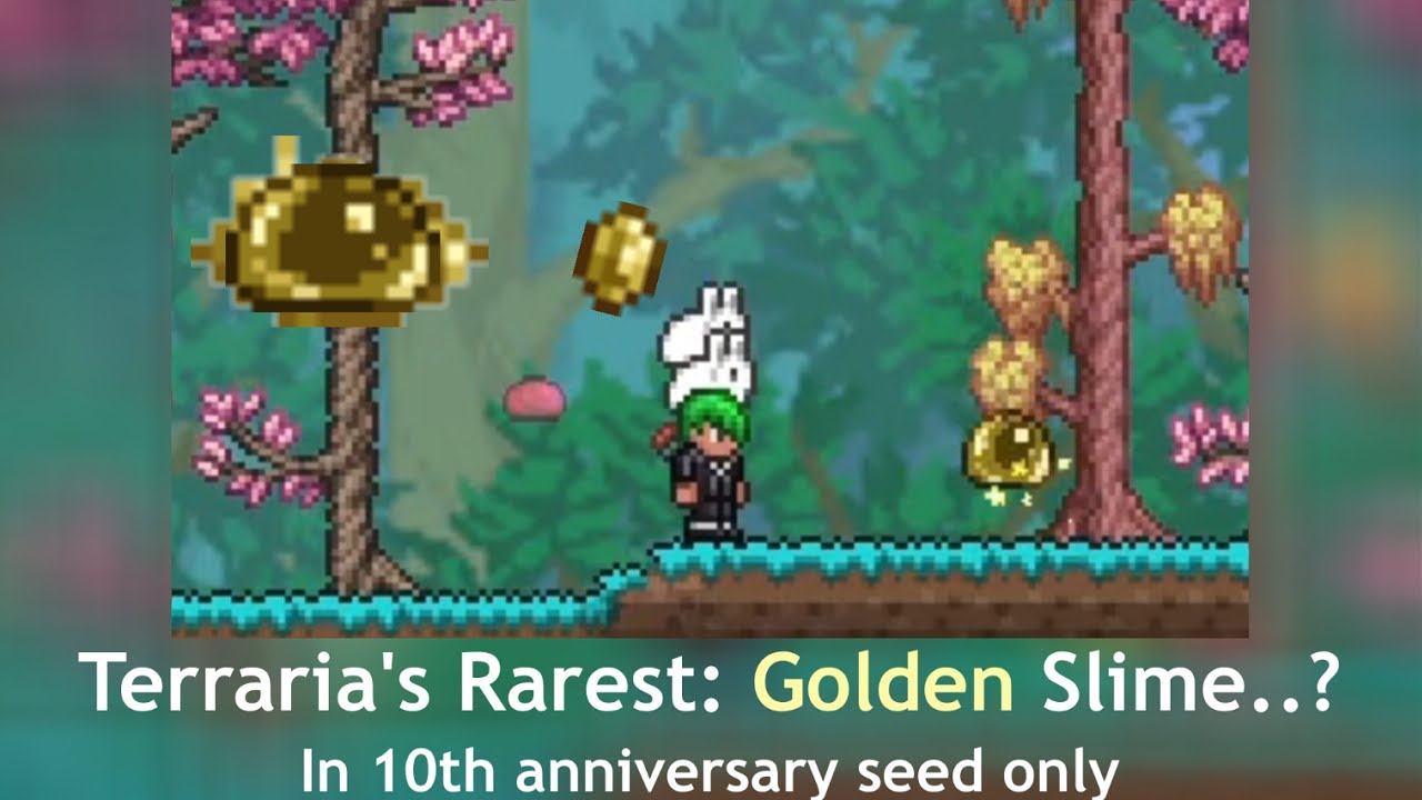 Terraria's rarest slime : can only found in this seed..?