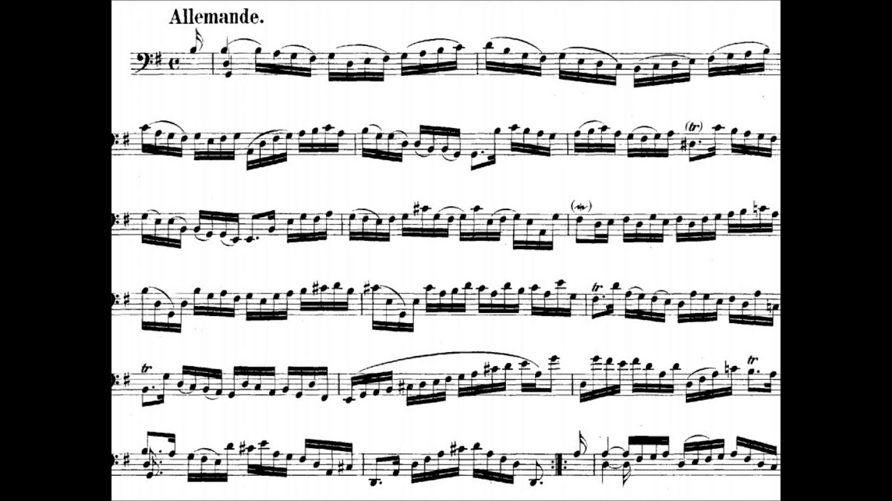 Johann Sebstian Bach: Cello Suite No.1 II-Allemande