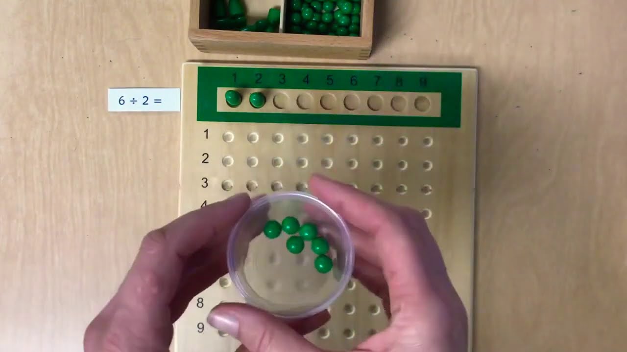 How to use a Montessori Division Board