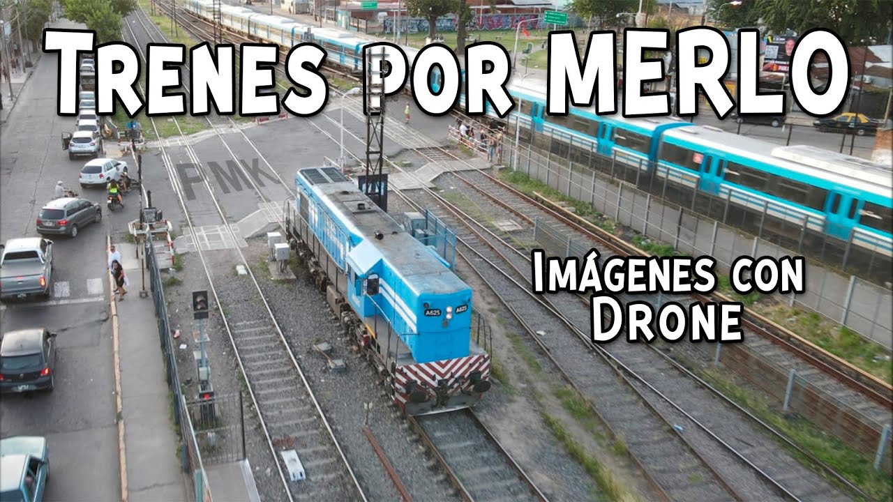 TRENES RAMAL MERLO LOBOS-MORENO ONCE  FERROCARRIL SARMIENTO LOCOMOTORA GM GR12 A625 RAILROAD RAILWAY