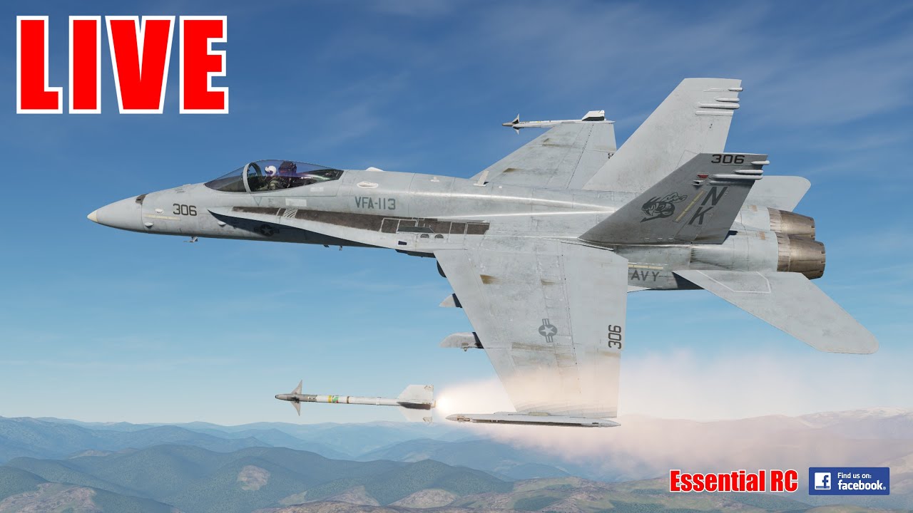 LIVE ! DIGITAL COMBAT SIMULATOR F-18 CONVOY DESTRUCTION PRACTICE !