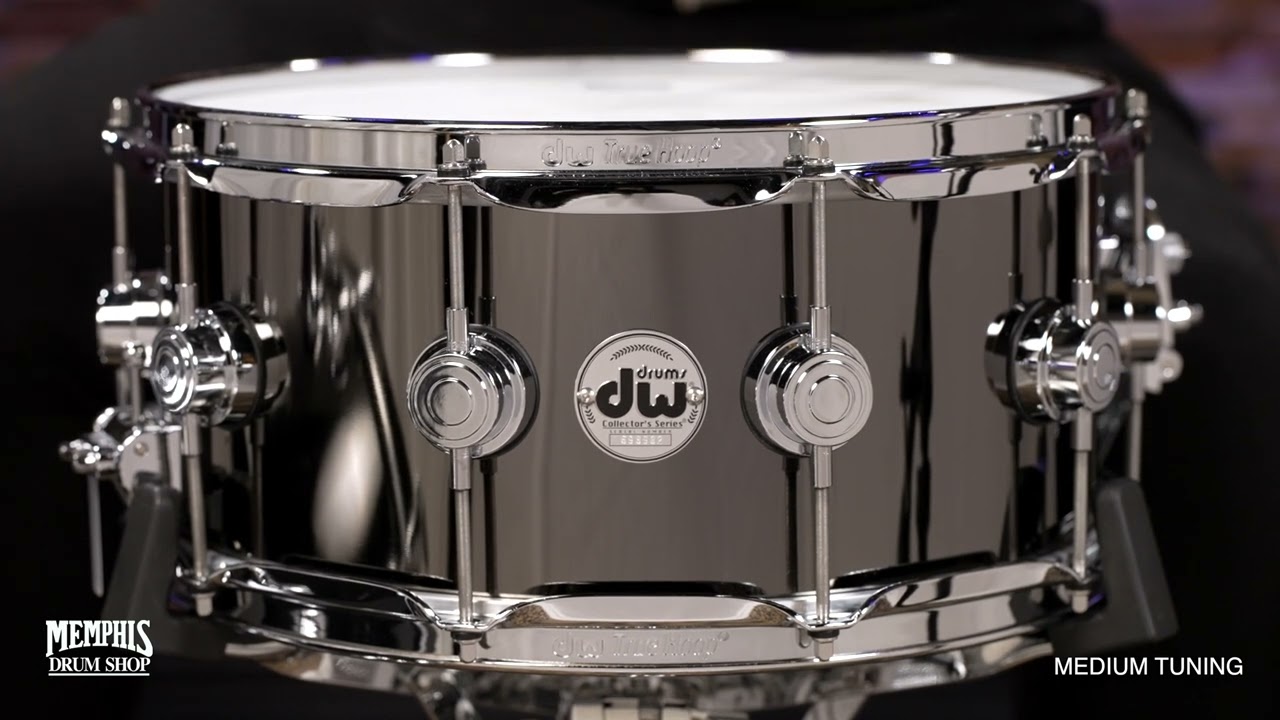 DW 14x6.5 Collector's Series Black Nickel Over Brass Snare Drum (DRVB6514SVC)