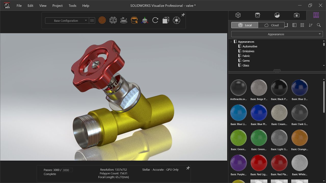 Введение и основы SolidWorks Visualize