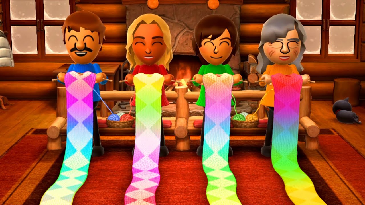 Wii Party U Minigames -  Luigi Vs Sara Vs Rie Vs Joanna (Master CPU)