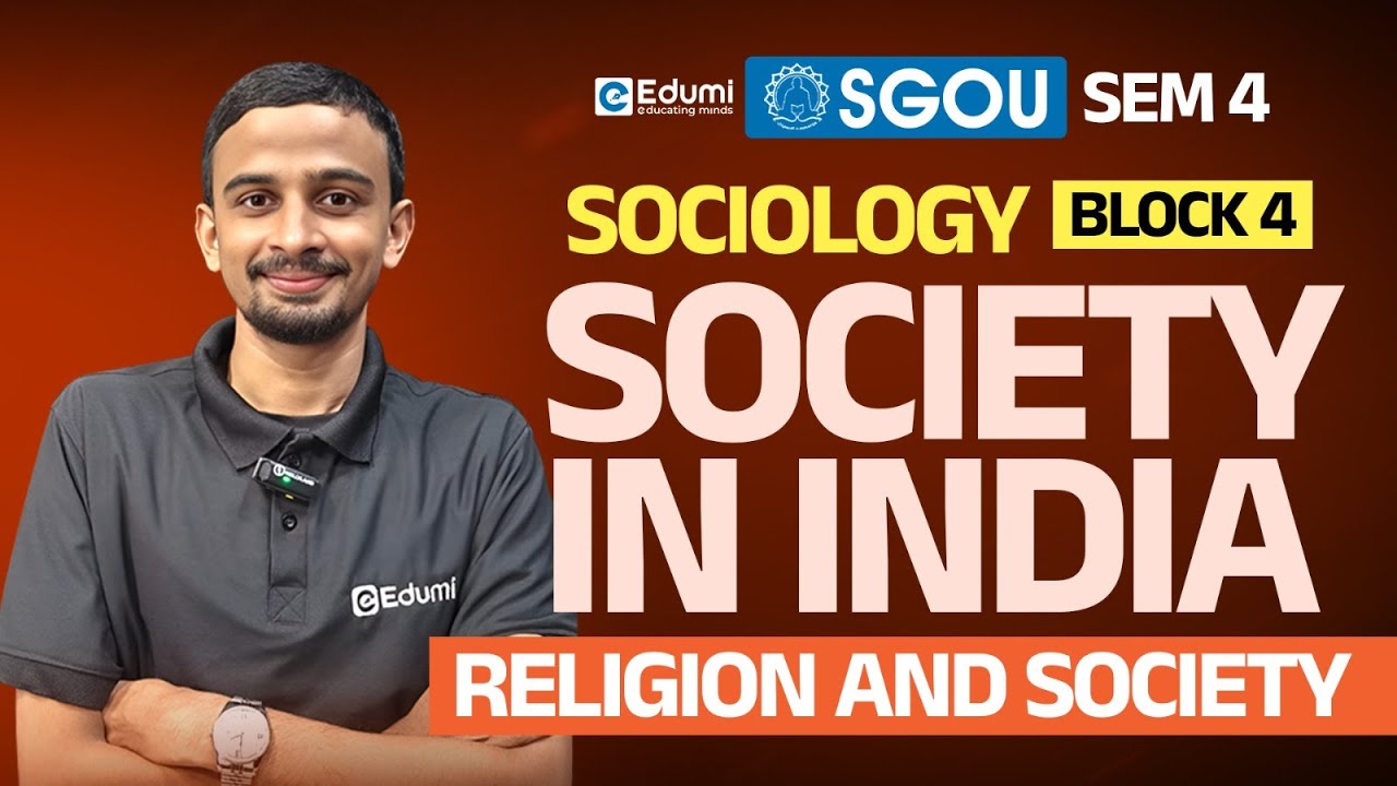 SGOU | Sociology | Society In India |Block 4 |Religion And Society  Mr Muneef #sgou #education