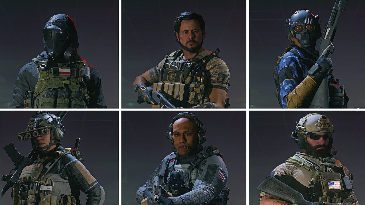 All Operator Outfits/Skins/Uniforms- Call of Duty Modern Warfare 3