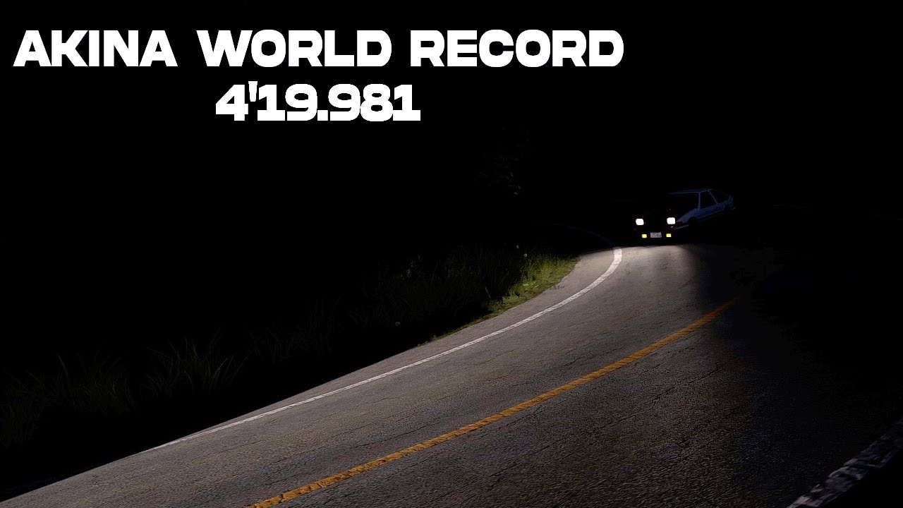 Ek Akina Downhill with Takumi's Ae86 Initial D 240hp - 4'19.981 Assetto Corsa
