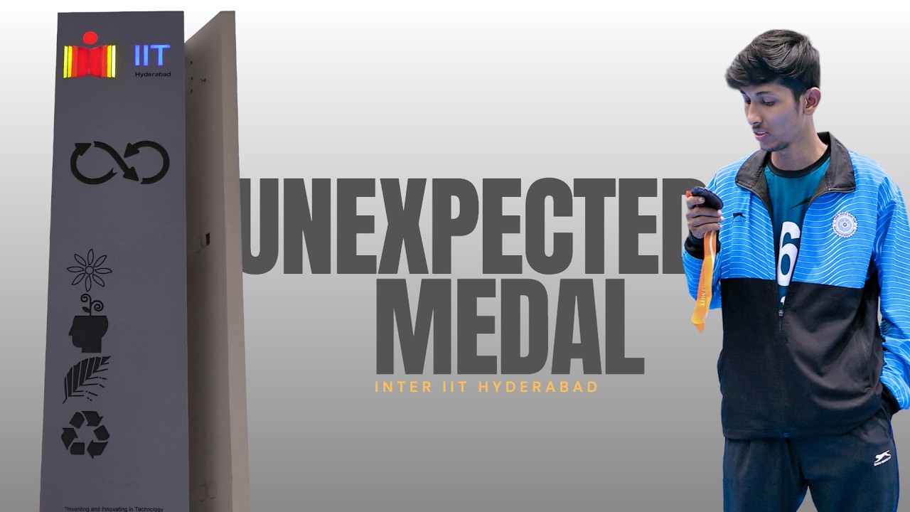 inter iit hyderabad, unexpected medal