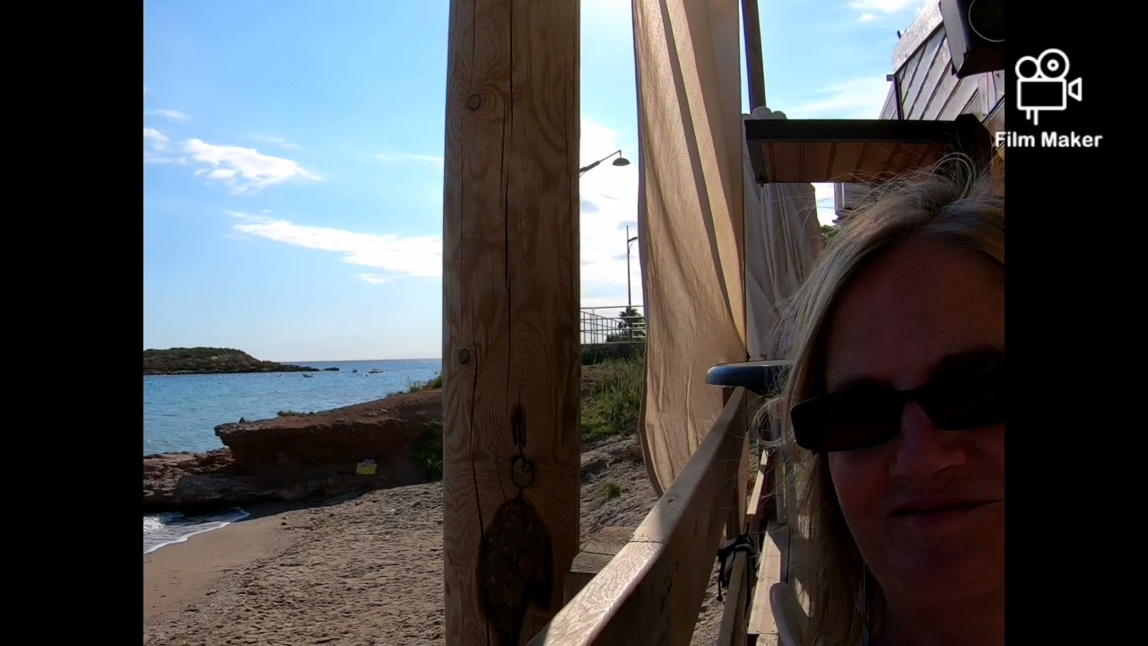 Our place in the sun. Beach bars (Isla Plana) and milk shakes (the El Faro in Puerto de Mazarron)