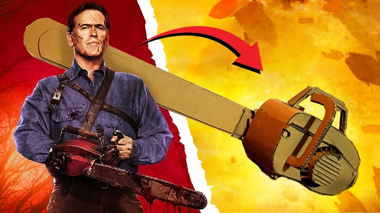 How to make ASH´S CHAINSAW HAND out of CARDBOARD