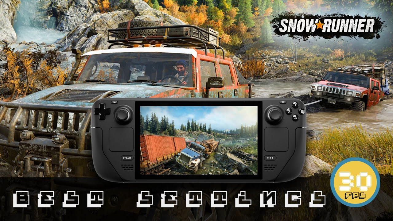 Snow Runner On Steam Deck - A Handheld Experience Rivaling Next Gen Versions!! It looks INCREDIBLE!