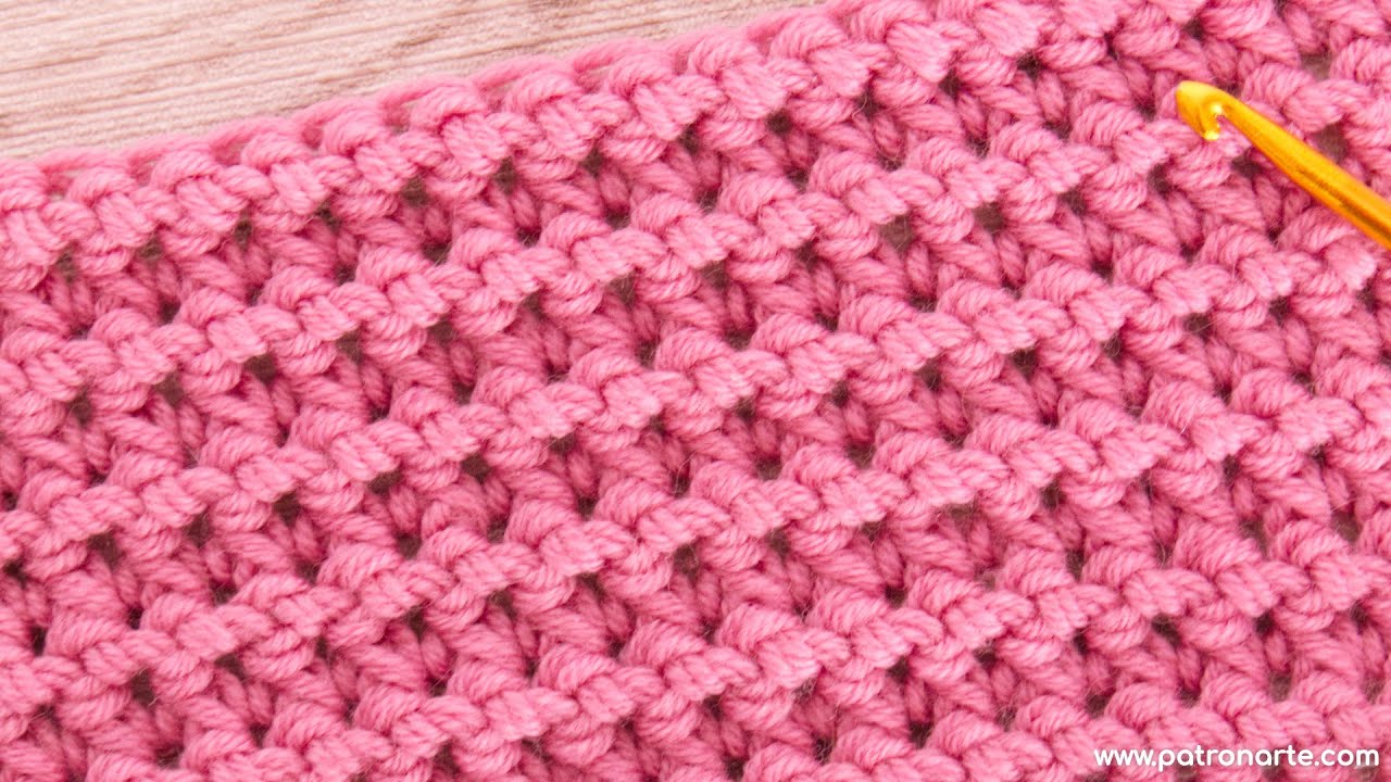 Aprende C&oacute;mo Tejer el Punto a Cada Lado de Crochet Ganchillo Reversible
