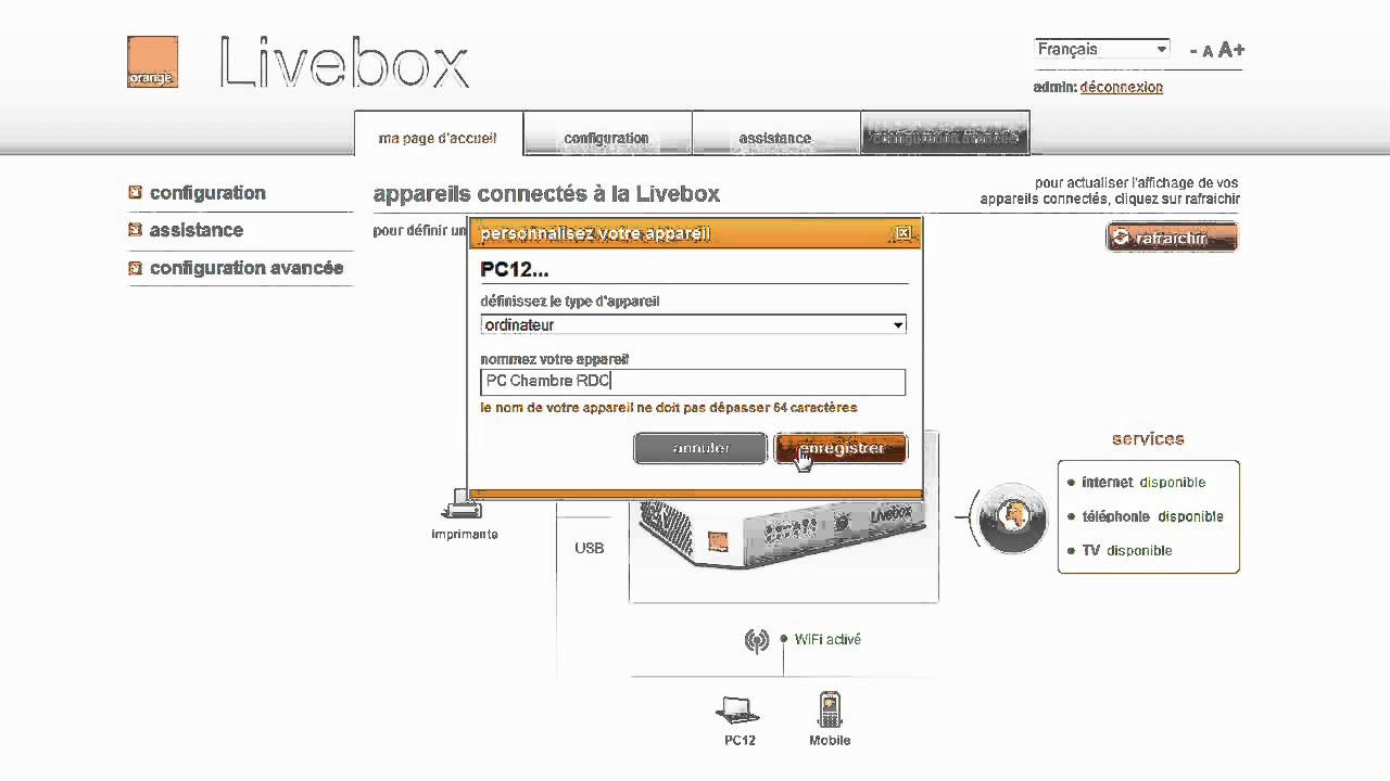 Livebox 2 : d&eacute;couvrir l'interface