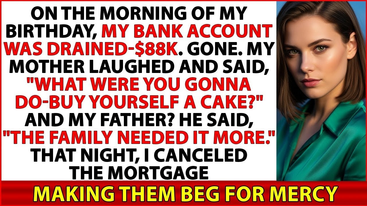 On The Morning Of Mybirthday, My Bank Accountwas Drained-$88k. Gone. Mymother Laughed And Said