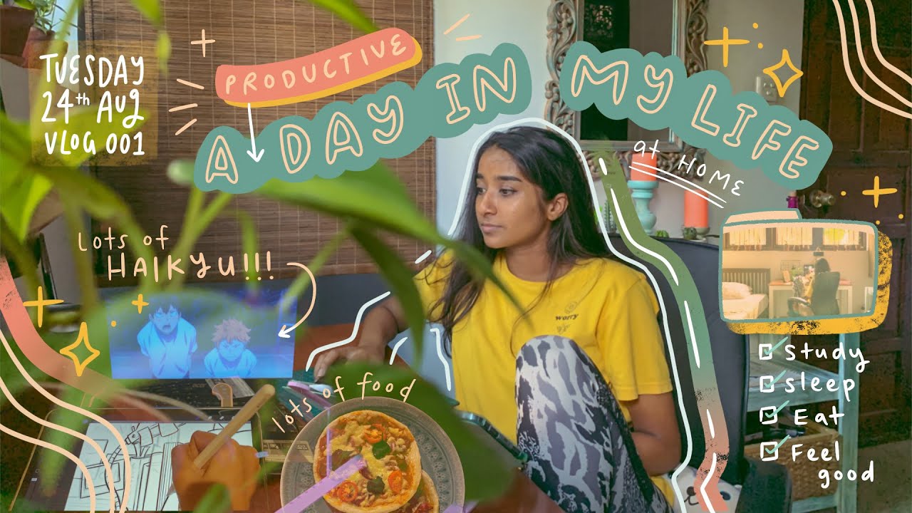 A (productive) Day In My Life 🍳🎨 assignments, art, anime and self care💕 Vlog 001