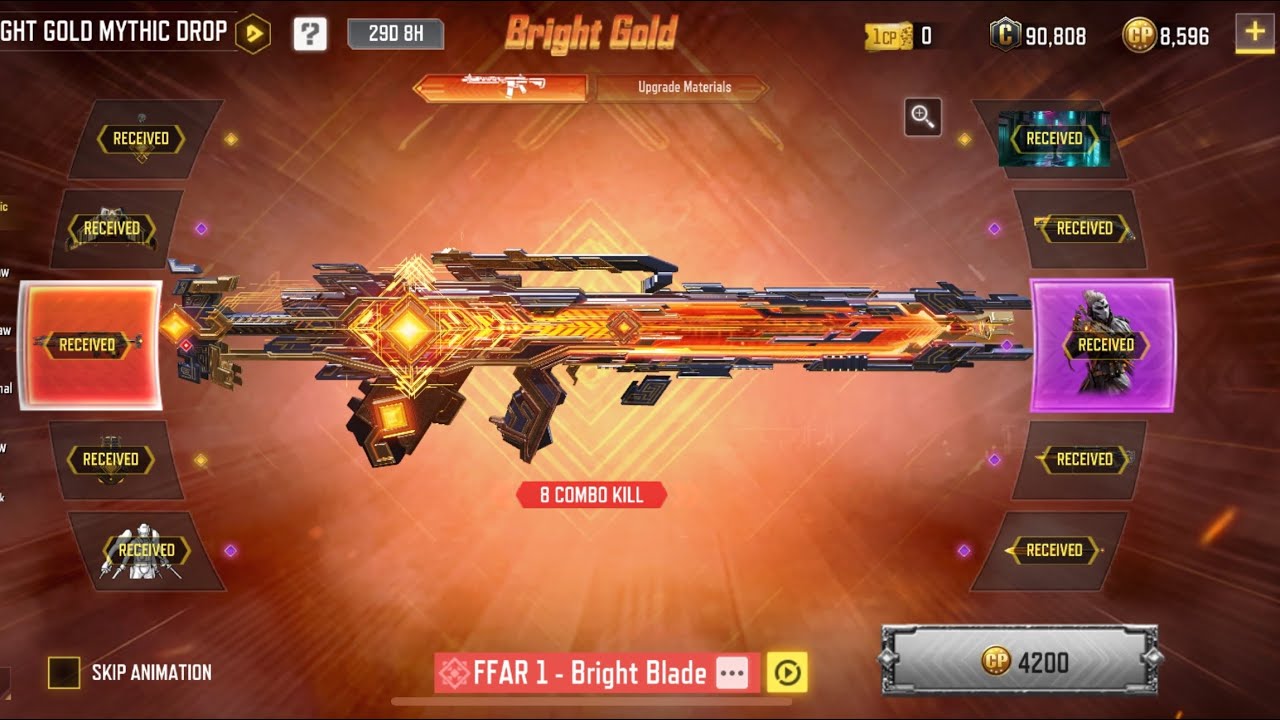 FFAR 1 BRIGHT BLADE MYTHIC FULL DRAW | BRIGHT GOLD | #codmobile