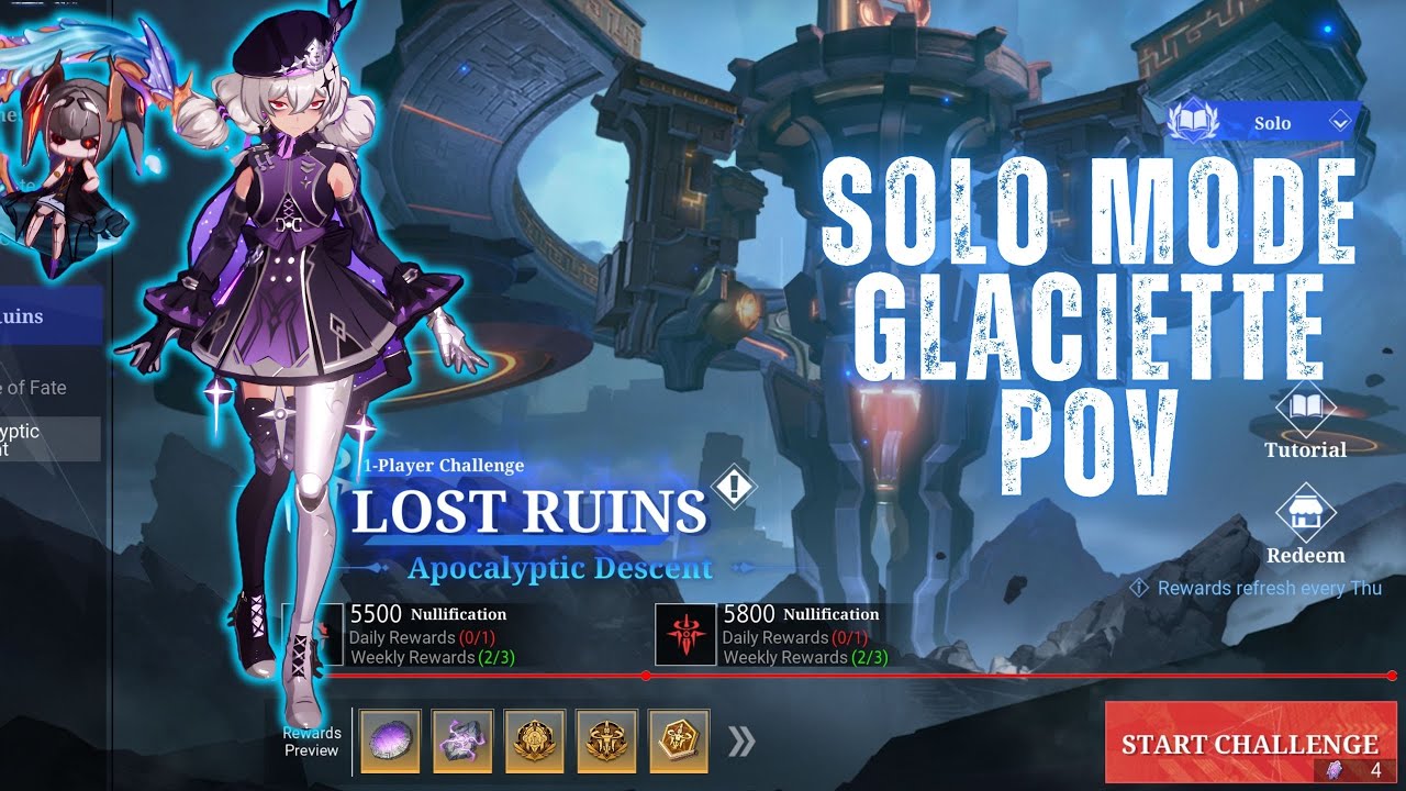Кристалл Атланта | Lost Ruins APOCALYPTIC | Режим SOLO | Точка зрения GLACIETTE