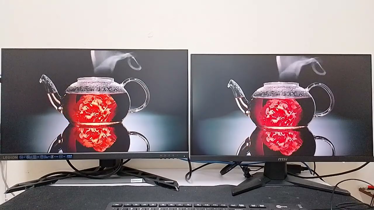 lenovo r24e and msi mag 244f test color