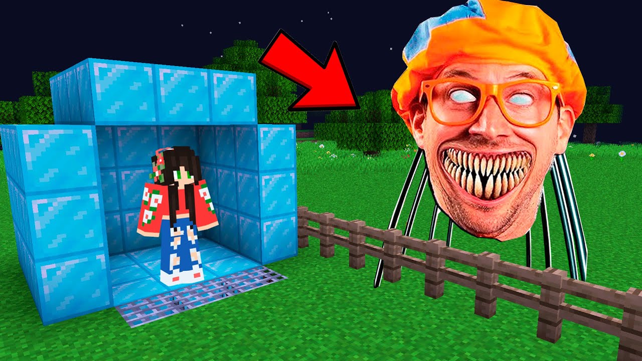 Construa Para SOBREVIVER Contra o BLIPPI EXE no Minecraft