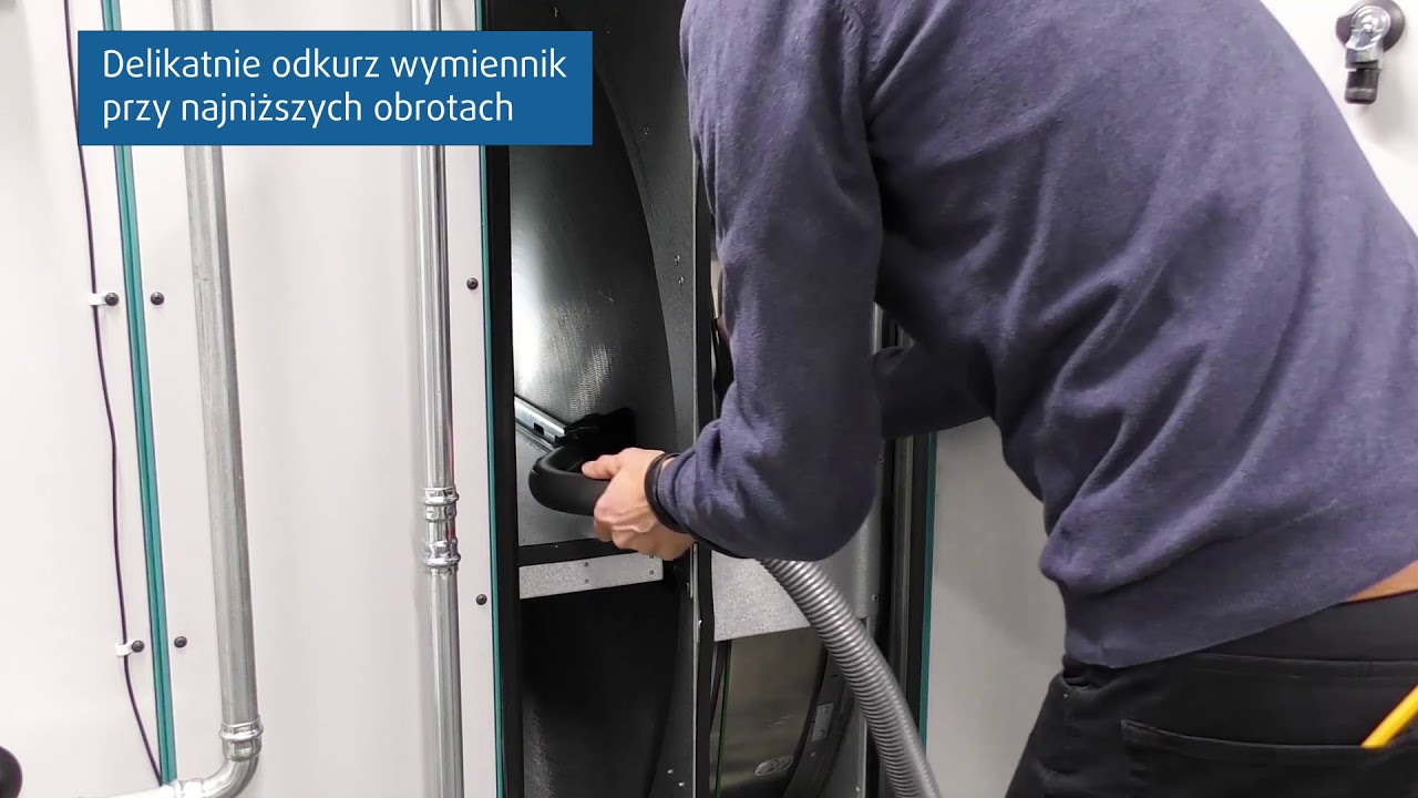 Systemair Geniox: Instrukcja czyszczenia wymiennika obrotowego