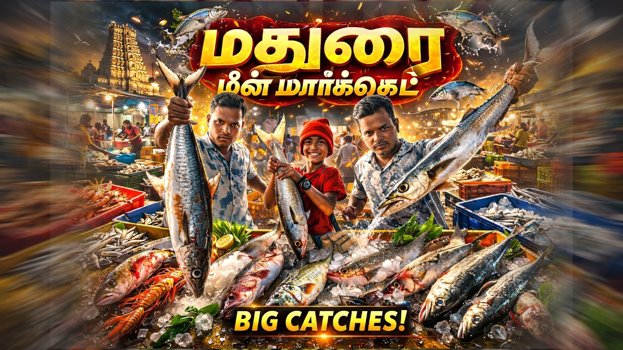 MADURAI FISH MARKET 🐟 | Midnight | மாட்டு தாவணி மீன் மார்கெட் | சுற்றி பார்க்கலாம் வாங்க😎