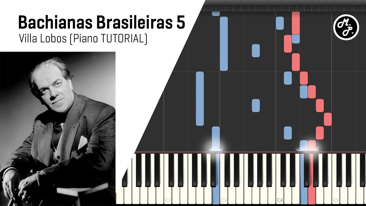 Bachianas Brasileiras 5 - Villa Lobos (Piano TUTORIAL)