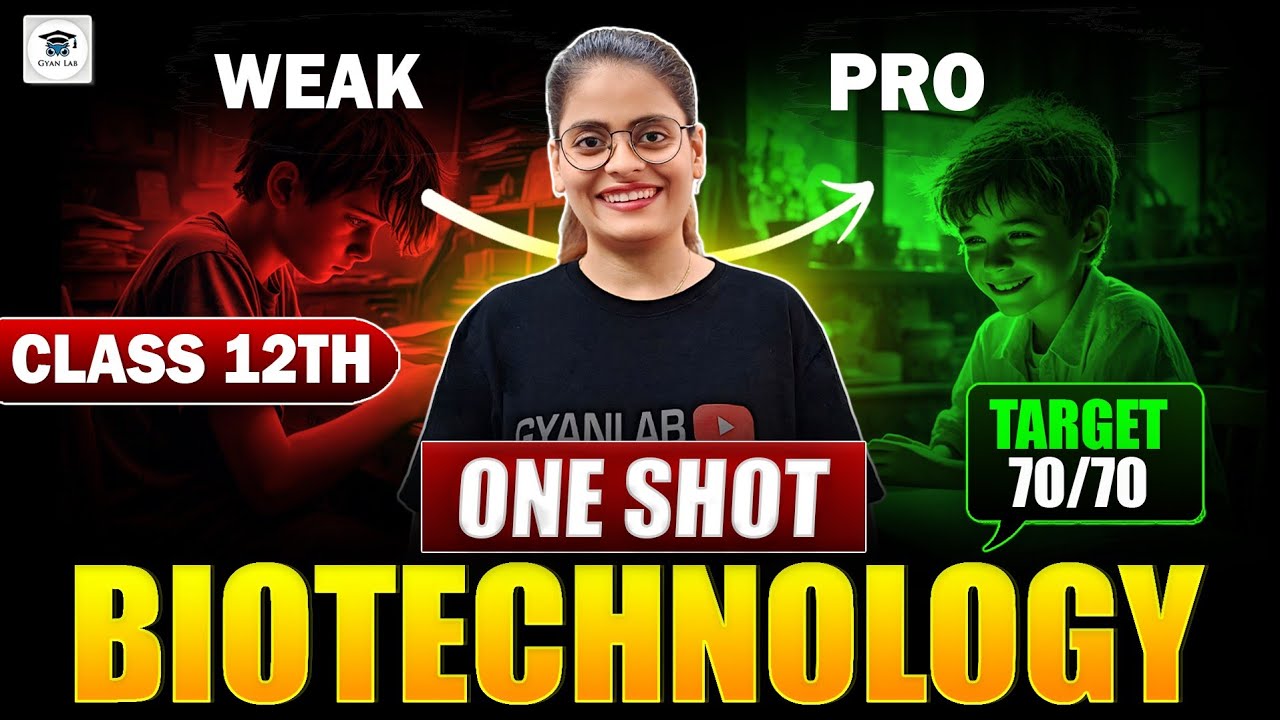 🔥One Shot Lecture | Chp - 12 - Biotechnology | HSC Board 2025 | Gyanlab | Anjali Patel