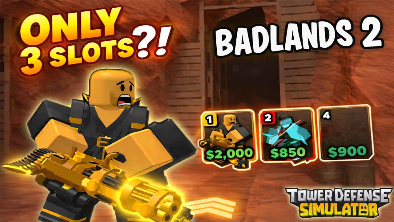 How to Beat Solo Badlands 2 with ONLY 3 TOWER SLOTS (Step-by-Step Guide!) || TDS - ROBLOX