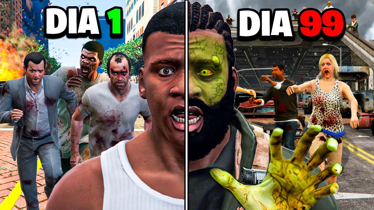 SOBREVIVÍ 100 DIAS a un APOCALIPSIS ZOMBIE en GTA 5