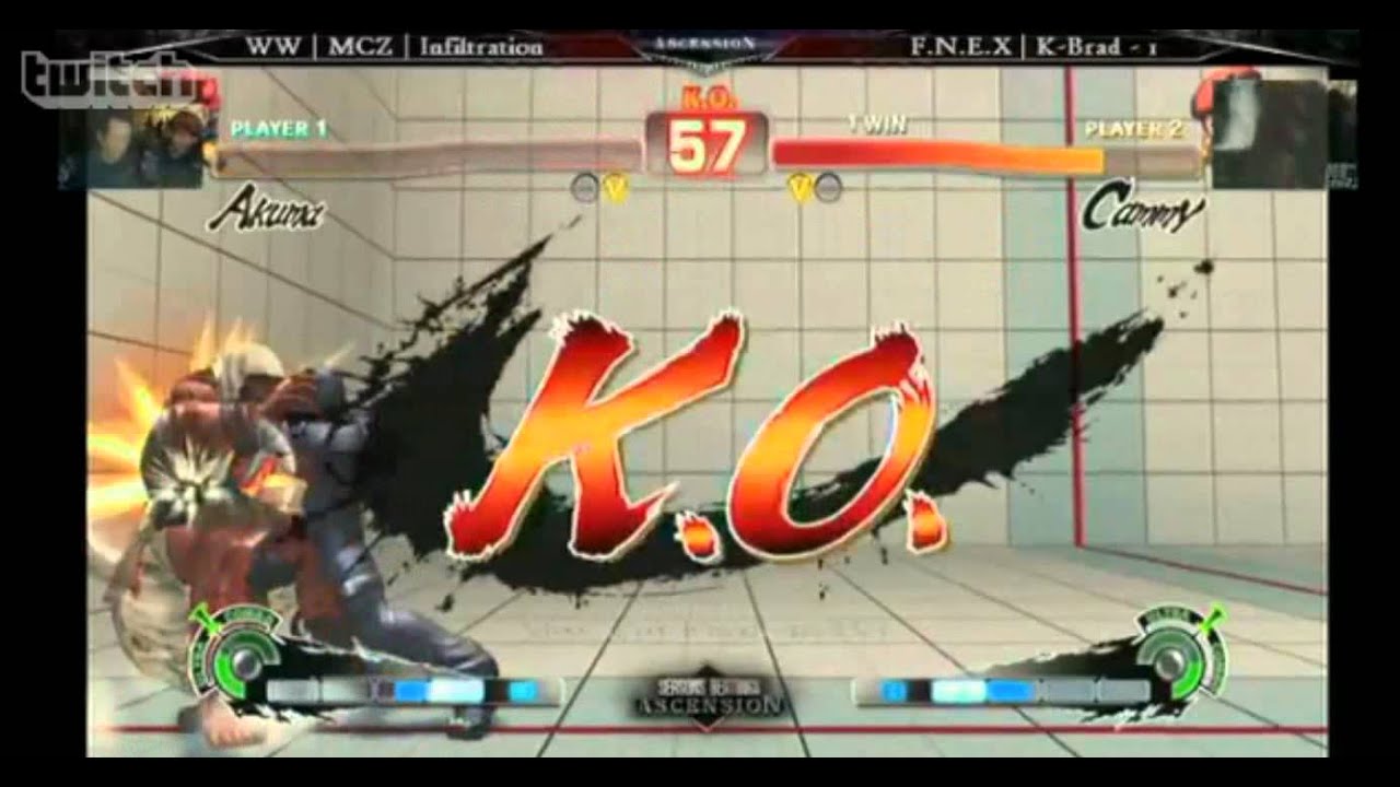 SSF4 AE 2012 Grand Finals Infiltration (Akuma) vs K. Brad (Cammy) Seasons Beatings Ascension