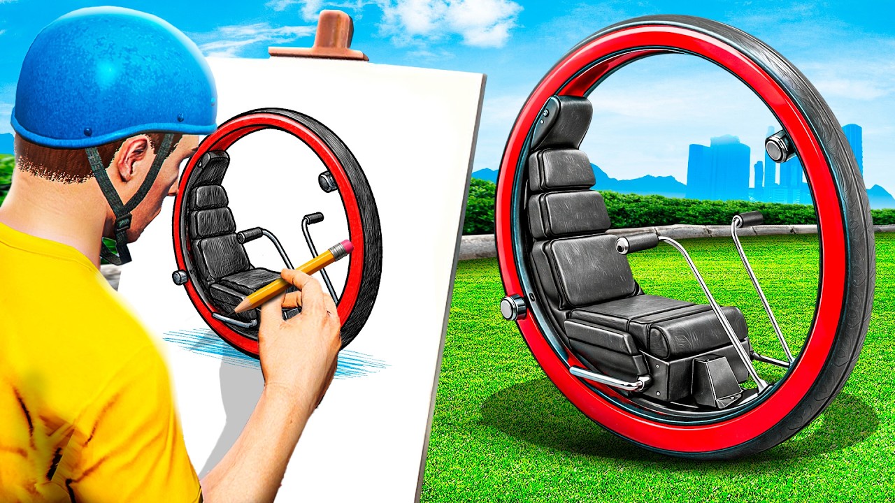 Все рисунки MONOWHEEL, созданные Джеффи, оживают в GTA 5!