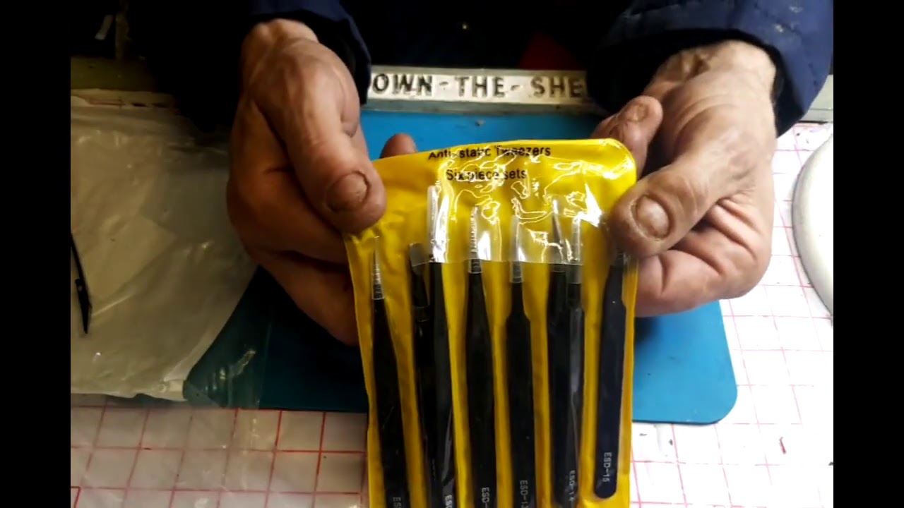 Review of Amazon tweezers, ceramic reverse and pointed standard style tweezers DOWN THE SHED