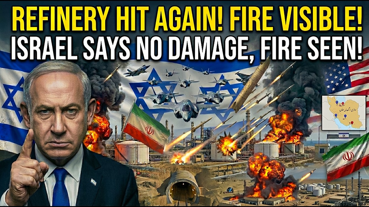 Haifa Refinery Just Hit Second Time &mdash; Israel Says No Damage But Fire Visible