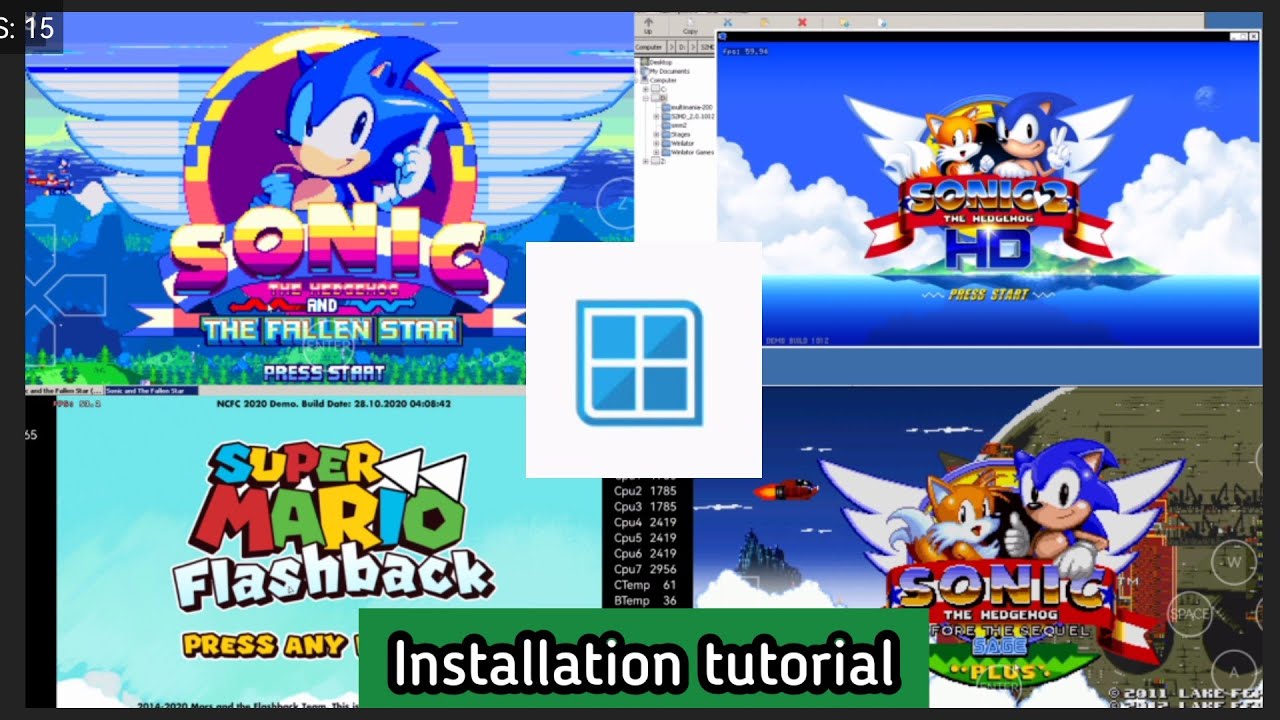 Winlator Android Installation Tutorial (Windows Emu) Sonic Fangames Poco X3 Pro SD860 Test