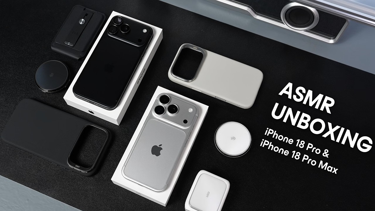 iPhone 18 Pro & Pro Max ASMR Unboxing 🎧 Silver & Black